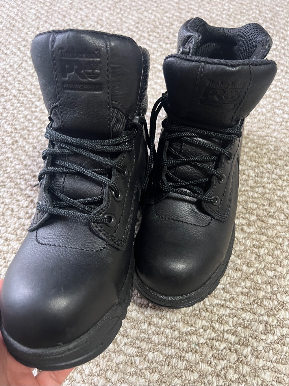Timberland PRO Kids Black Lace-Up Work Boots